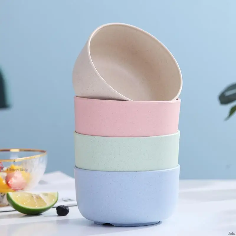 4pcs set Wheat Straw Bowl Household Tableware Children's Small Rice Fruit Bowls Drop Resistant Dinnerware Plastic Soup Bowls
4pcs set Wheat Straw Bowl Household Tableware Children's Small Rice Fruit Bowls Drop Resistant Dinnerware Plastic Soup Bowls