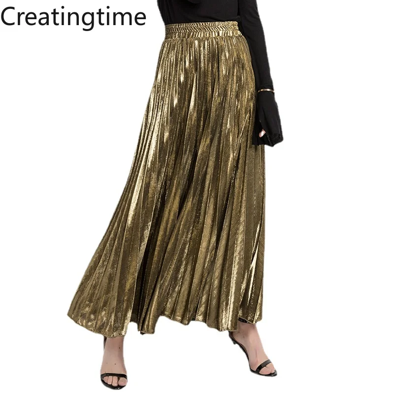 Creatingtime 2020 Spring Summer New Fashion Trend Women's Solid Color Pleated Elastic High Waist Golden Beach Skirt GA773
Creatingtime 2020 Spring Summer New Fashion Trend Women's Solid Color Pleated Elastic High Waist Golden Beach Skirt GA773