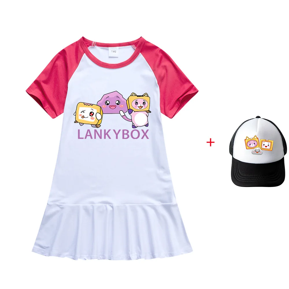Girls Home Casual Pleated Dress LankyBox Summer Sports Short Sleeve Children's Princess Dress + Hat Set
Girls Home Casual Pleated Dress LankyBox Summer Sports Short Sleeve Children's Princess Dress + Hat Set