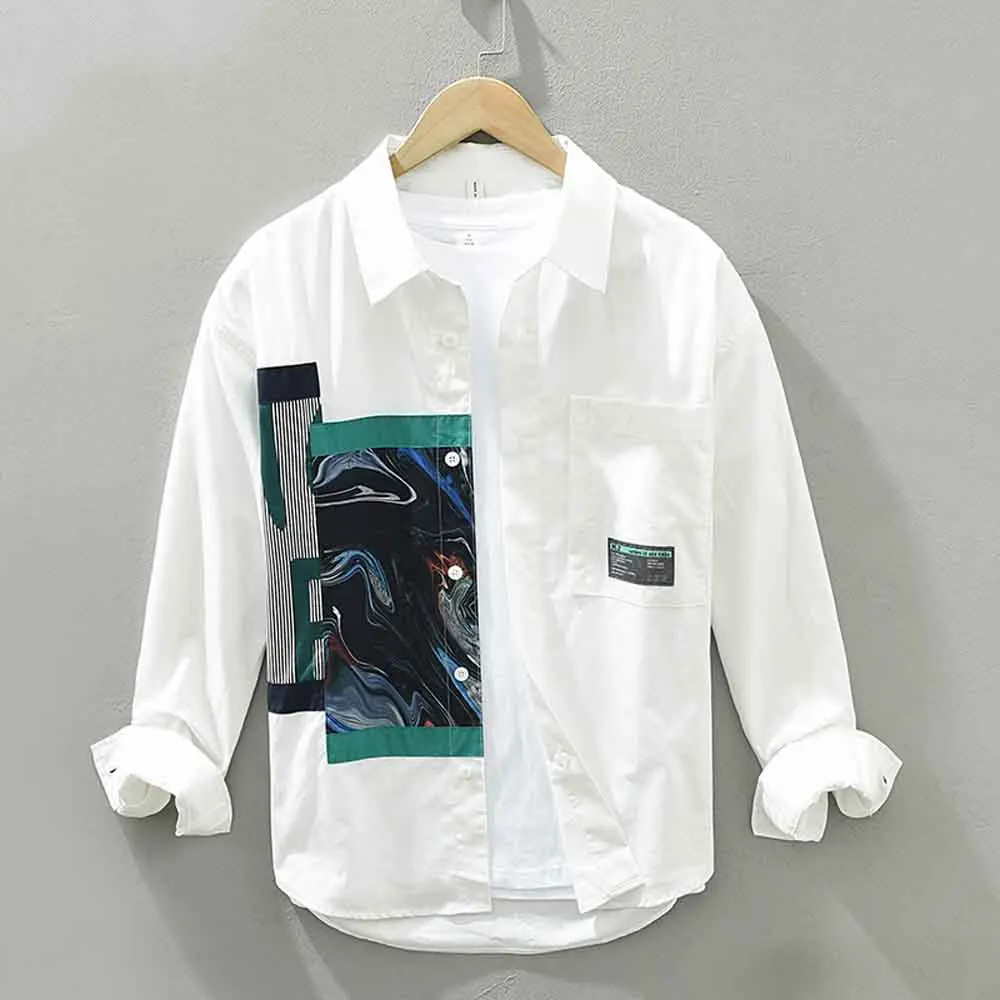 Рубашка Camisa Social с длинным рукавом мужская, весна-осень 2023, дизайнерская одежда оверсайз, Повседневная Блузка
Рубашка Camisa Social с длинным рукавом мужская, весна-осень 2023, дизайнерская одежда оверсайз, Повседневная Блузка