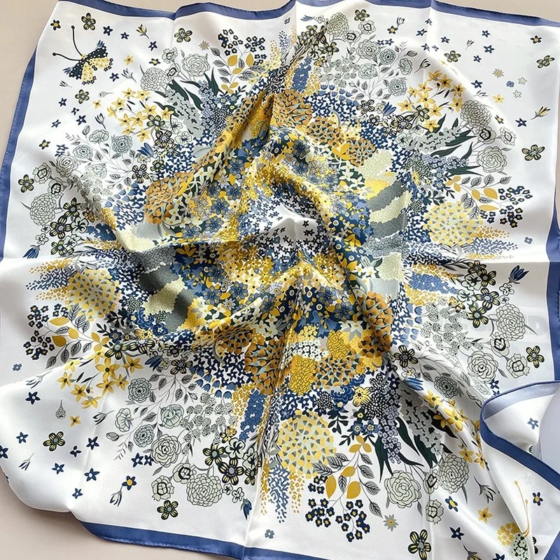 Luxury Silk Scarf Twilly Silk Scarves 90*90cm Sunshade Sunshade Shawl Large Square Scarf Fashion Printing Hand-rolled Headscarf
Luxury Silk Scarf Twilly Silk Scarves 90*90cm Sunshade Sunshade Shawl Large Square Scarf Fashion Printing Hand-rolled Headscarf