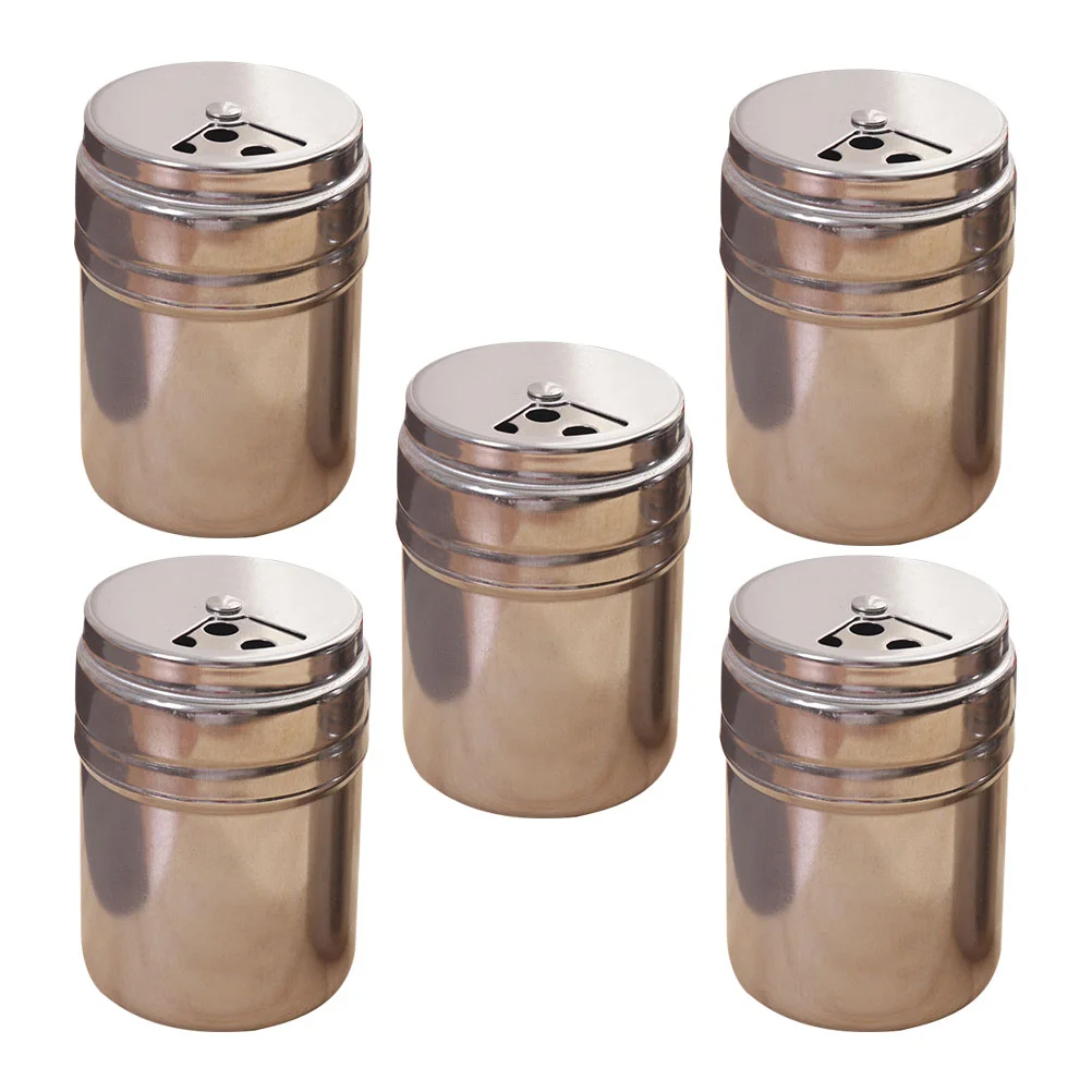 5pcs Salt and Pepper Shakers Airtight Storage Canisters Coffee Sugar Storage Tin Condiment Pot Powder Sugar Shaker
5pcs Salt and Pepper Shakers Airtight Storage Canisters Coffee Sugar Storage Tin Condiment Pot Powder Sugar Shaker