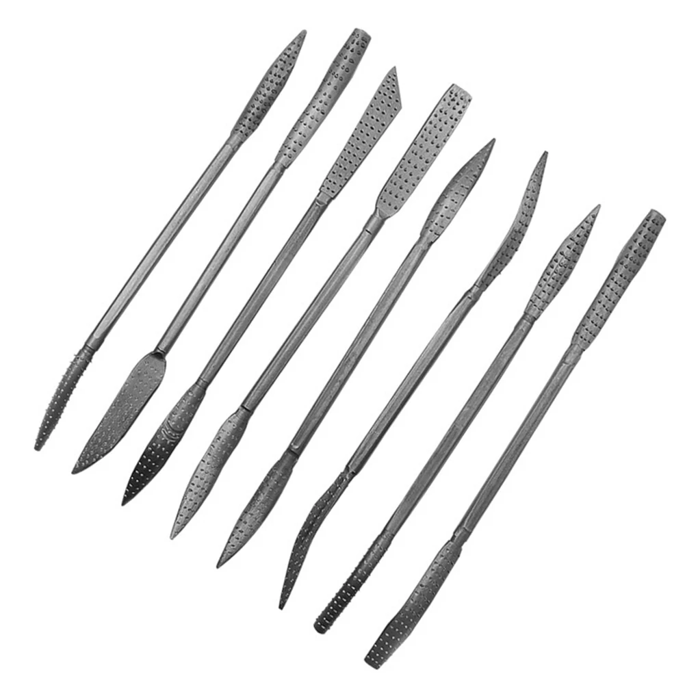 8 Pcs Wood Rasp Riffler File Tool Set Curved Double Ended Coarse Grinding 190mm Carbon Steel For Woodworking Carving Hand Tools
8 Pcs Wood Rasp Riffler File Tool Set Curved Double Ended Coarse Grinding 190mm Carbon Steel For Woodworking Carving Hand Tools