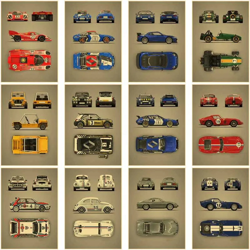 Classic Cars Poster, Retro Kraft Paper, Wall Art Painting, High Quality, Car Minivan Prints, Cool Home Room Bar Decoration
Classic Cars Poster, Retro Kraft Paper, Wall Art Painting, High Quality, Car Minivan Prints, Cool Home Room Bar Decoration