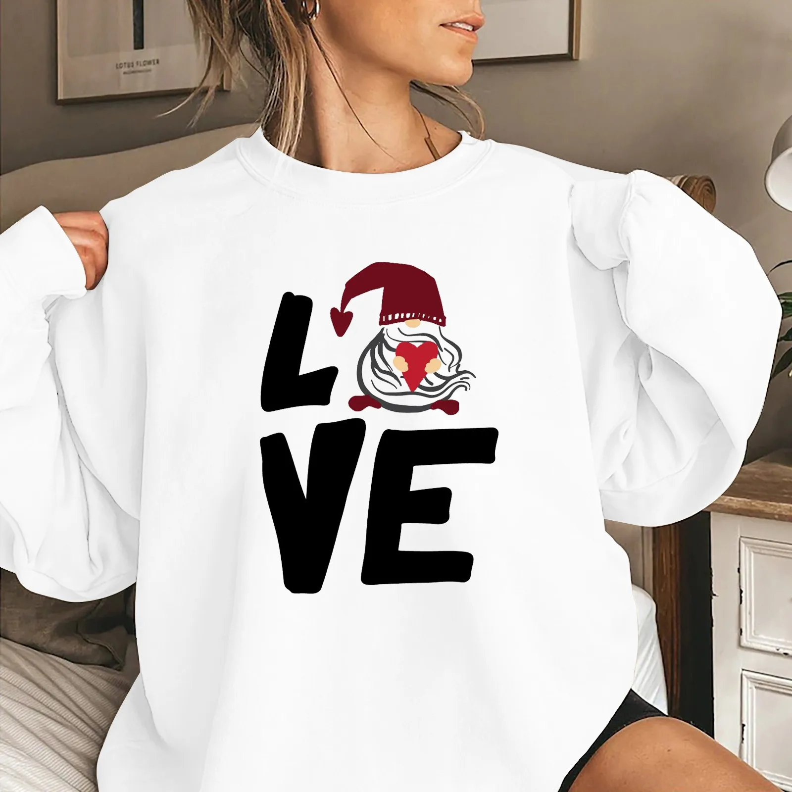 Women Pullover Valentine's Day Round Neck Long Sleeve Tops Cute Printed Fashion Casual Hoodie for Fall Womens Lightweight Hoodie
Women Pullover Valentine's Day Round Neck Long Sleeve Tops Cute Printed Fashion Casual Hoodie for Fall Womens Lightweight Hoodie