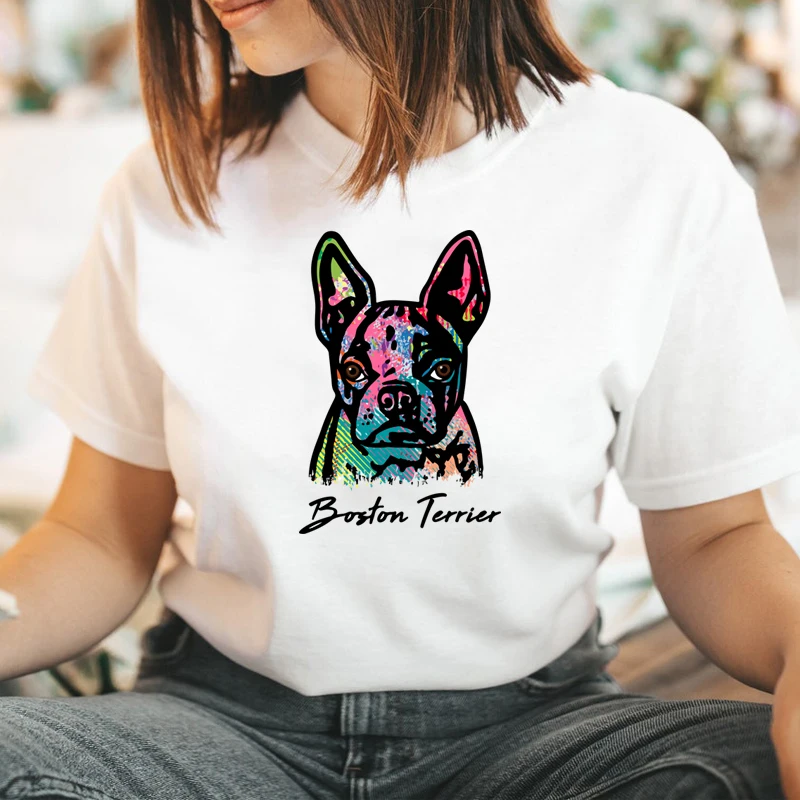 Retro Borton Terrier Women Graphic T Shirts Aesthetic Tshirt Vintage Graphic Tee Shirts Cotton Pet Lover Mom Life Dropshipping
Retro Borton Terrier Women Graphic T Shirts Aesthetic Tshirt Vintage Graphic Tee Shirts Cotton Pet Lover Mom Life Dropshipping