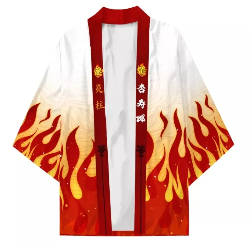New Anime Demon Slayer Rengoku Kyoujurou Cosplay Costumes Kimono Flame Symbol Jacket Teens Cardigan Cloak Haori Pajamas Top
New Anime Demon Slayer Rengoku Kyoujurou Cosplay Costumes Kimono Flame Symbol Jacket Teens Cardigan Cloak Haori Pajamas Top