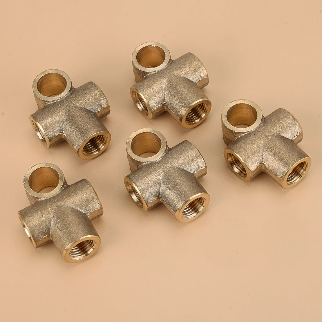 5Pcs 3/16" Brass Tee 3 Way M10x1 Metric Brake Line Pipe Female Fitting Connector Replacement
5Pcs 3/16" Brass Tee 3 Way M10x1 Metric Brake Line Pipe Female Fitting Connector Replacement