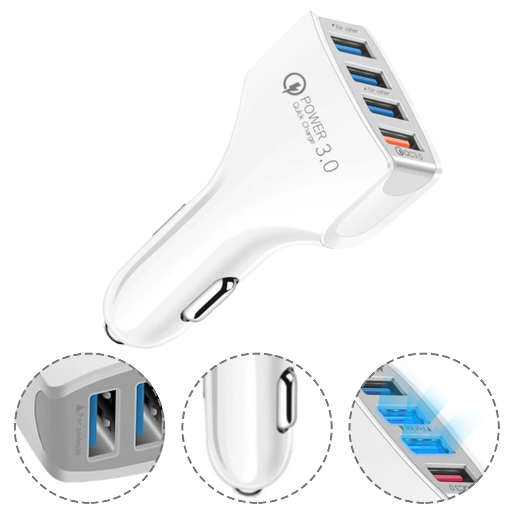 2 Way FAST CAR CHARGER 4 USB Port High Efficiency Fast Charger 5V 3A;9V 2A;12V 1.5A. For Phone Universal Socket Adapter
2 Way FAST CAR CHARGER 4 USB Port High Efficiency Fast Charger 5V 3A;9V 2A;12V 1.5A. For Phone Universal Socket Adapter