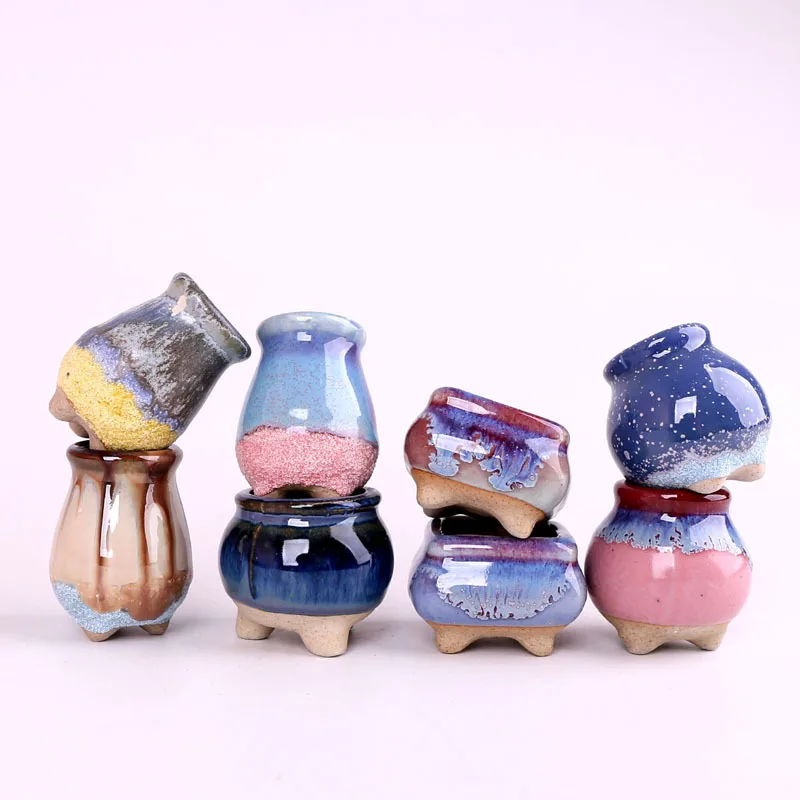 Ice-Crack Ceramic Flowerpots for Succulent Home Garden Desktop Decoration Mini Succulent Pots Stand Colorful Flower Pot
Ice-Crack Ceramic Flowerpots for Succulent Home Garden Desktop Decoration Mini Succulent Pots Stand Colorful Flower Pot