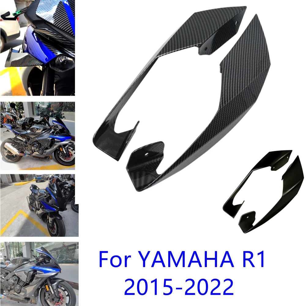 For Yamaha R1 Fixed Wing Winglet R1 2015-2022 Motorcycle Fairing Housing Aerodynamic Black ABS Carbon Fiber
For Yamaha R1 Fixed Wing Winglet R1 2015-2022 Motorcycle Fairing Housing Aerodynamic Black ABS Carbon Fiber