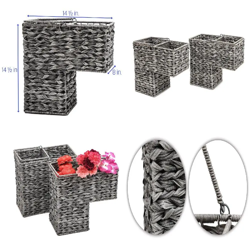 Lovely Plastic Wicker Storage Stair Basket Set With Handles (Set of 2), Perfect for All Your Organization Needs - Convenient, St
Lovely Plastic Wicker Storage Stair Basket Set With Handles (Set of 2), Perfect for All Your Organization Needs - Convenient, St