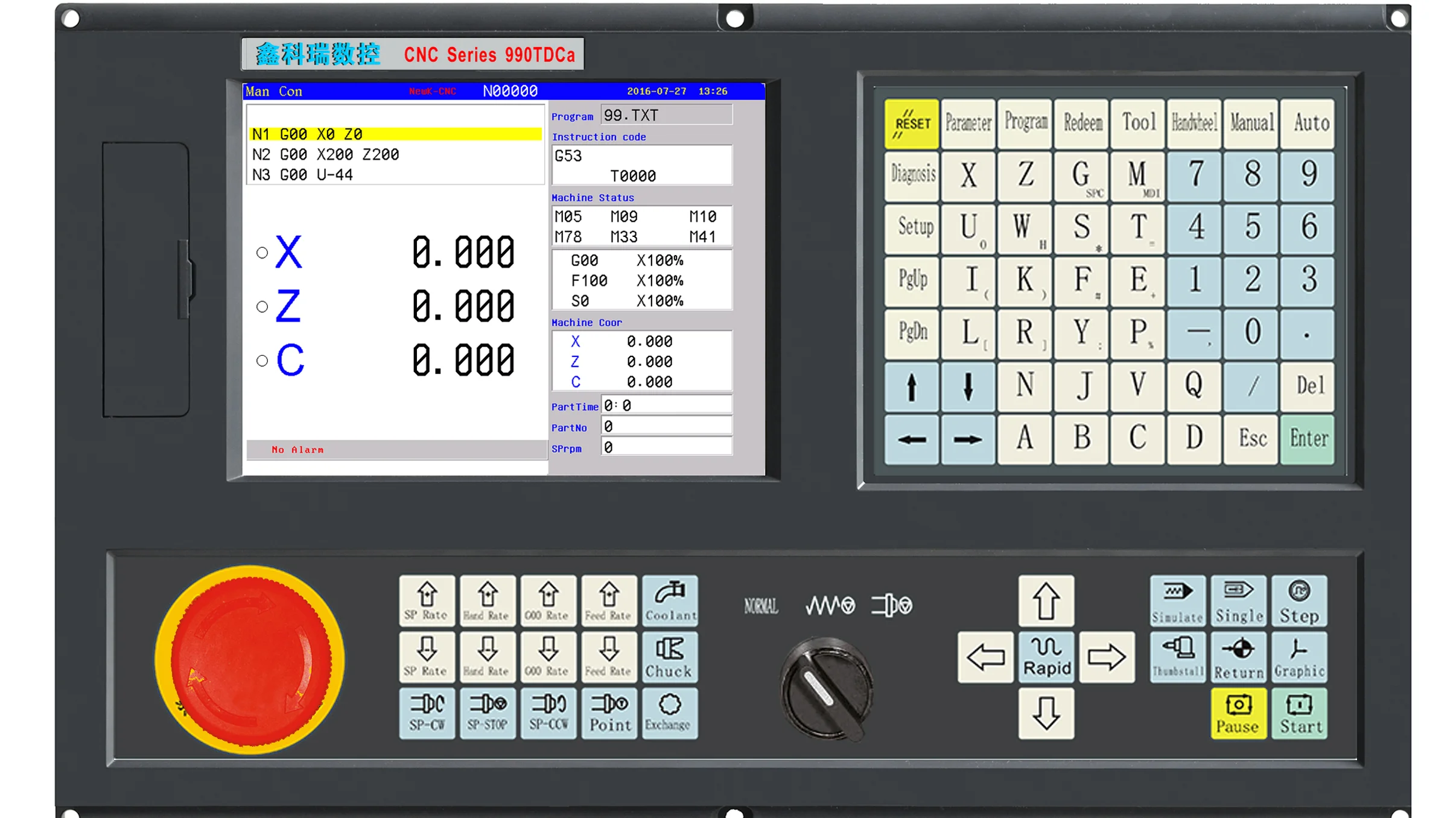 NEWKer model NEW990TDCa-2axis cnc controller similar fanuc controller cnc hight control for servos collocate
NEWKer model NEW990TDCa-2axis cnc controller similar fanuc controller cnc hight control for servos collocate