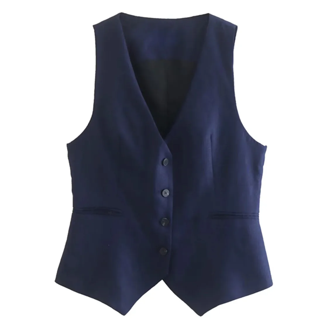 Maxdutti Fashion Casual Indie Folk Retro Navy Single Breasted V-neck Linen Vest Women Tops
Maxdutti Fashion Casual Indie Folk Retro Navy Single Breasted V-neck Linen Vest Women Tops