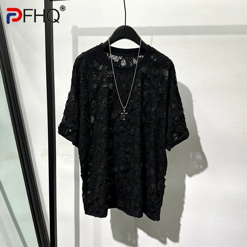 PFHQ 2023 Summer New Fashion Casual For Men's T-shirt Solid Color O-neck Hollow Out Short Sleeve Loose Tops Men Tide 21F3678
PFHQ 2023 Summer New Fashion Casual For Men's T-shirt Solid Color O-neck Hollow Out Short Sleeve Loose Tops Men Tide 21F3678