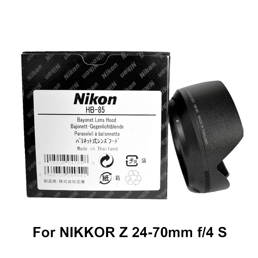 New Original Lens Hood Nikon HB-85 HB85 for Z 24-70mm F/4S 24-70f4 72mm Camera Accessories
New Original Lens Hood Nikon HB-85 HB85 for Z 24-70mm F/4S 24-70f4 72mm Camera Accessories
