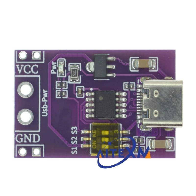 Type-C QC AFC PD2.0 PD3.0 to DC Spoof Scam Fast Charge Trigger Polling Detector USB-PD Notebook Power Supply Change Board Module
Type-C QC AFC PD2.0 PD3.0 to DC Spoof Scam Fast Charge Trigger Polling Detector USB-PD Notebook Power Supply Change Board Module