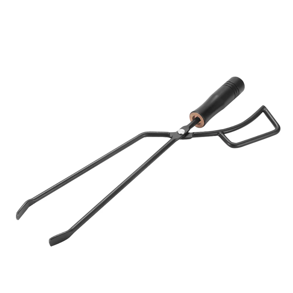 

Tongs Iron Charcoal Clamp Camping Bbq Grill Household Log Outdoor Plier Barbecue Accessory Clip Lengthen