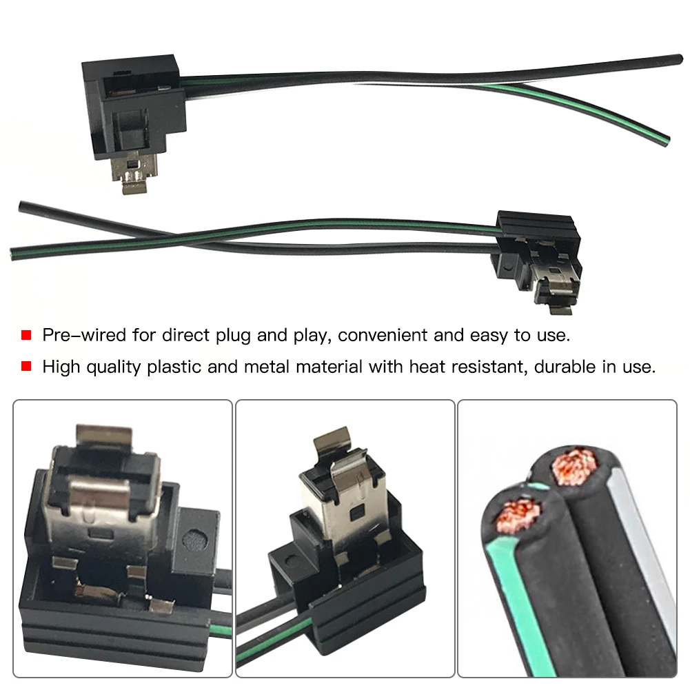 12V-24V 2Pcs Headlight Lamp Bulb Socket Wiring Harness Connector Plug Adapter Line for H1 Bulb New
12V-24V 2Pcs Headlight Lamp Bulb Socket Wiring Harness Connector Plug Adapter Line for H1 Bulb New