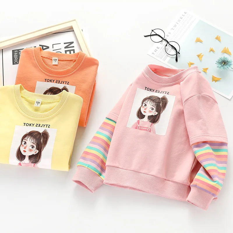 Girls Sweatshirt Spring Autumn Clothes Tops 2022 New Children Rainbow Long Sleeve Sweater Printing Girl Pattern Pullover
Girls Sweatshirt Spring Autumn Clothes Tops 2022 New Children Rainbow Long Sleeve Sweater Printing Girl Pattern Pullover