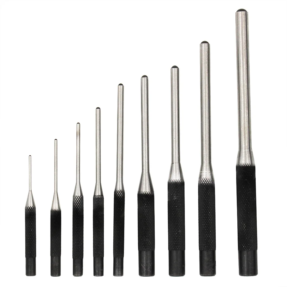 ZK30 9pcs 40CR Steel Multi Round Head Pins Punch Set Grip Roll Pins Punch Tool Kit Professional Hollow End Starter Punch Chisel
ZK30 9pcs 40CR Steel Multi Round Head Pins Punch Set Grip Roll Pins Punch Tool Kit Professional Hollow End Starter Punch Chisel