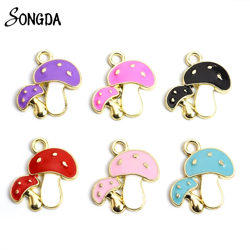 10Pcs/lot Cute Enamel Mushroom Charms for Pendant Necklace Keychains Earrings DIY Jewelry Makings Handmade Findings Accessories
10Pcs/lot Cute Enamel Mushroom Charms for Pendant Necklace Keychains Earrings DIY Jewelry Makings Handmade Findings Accessories