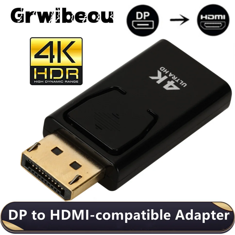 4k DP to HDMI-compatible Adapter Converter Male To Female For HP/DELL Laptop PC TV Display Port to HDMI-compatible Converter
4k DP to HDMI-compatible Adapter Converter Male To Female For HP/DELL Laptop PC TV Display Port to HDMI-compatible Converter