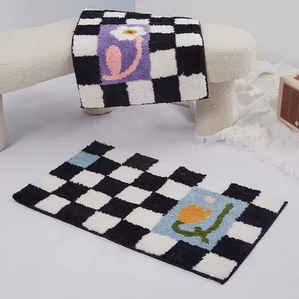NEW2023 Tufting Checkboard Bathmat Soft Bathroom Rug Fluffy Mat Floor Anti Slip Safety Pad Aesthetic Summer Home Room Decor
NEW2023 Tufting Checkboard Bathmat Soft Bathroom Rug Fluffy Mat Floor Anti Slip Safety Pad Aesthetic Summer Home Room Decor