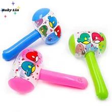 2023 New 3Pcs PVC Cheerful Children Inflatable Air Hammers Nice Gift for Kids Cute Cartoon Blow Up Hammer Toys Beach Ball