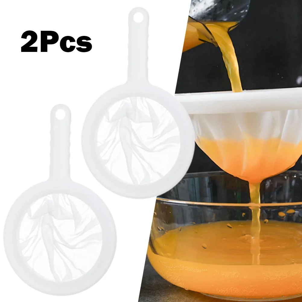 2pc Ultra-fine Mesh Strainer White Nylon Filter Spoon Kitchen Strainer With Handle Tea Coffee Juice Food Sieve Mesh Scoop Filter
2pc Ultra-fine Mesh Strainer White Nylon Filter Spoon Kitchen Strainer With Handle Tea Coffee Juice Food Sieve Mesh Scoop Filter
