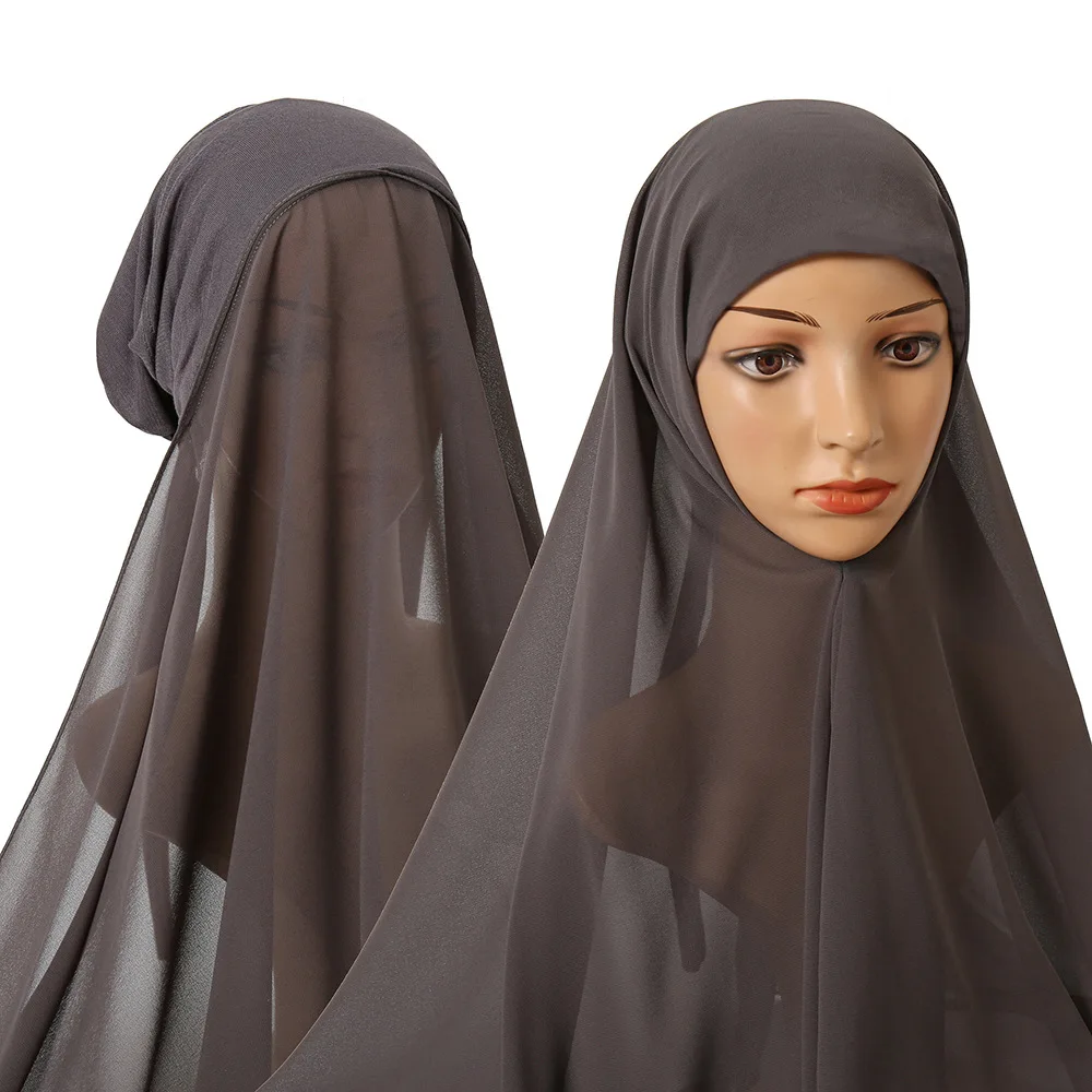 Muslim Women Chiffon Scarf with Bonnet Instant Hijab Scarves Back Elastic Tie Inner Hijab Undercap Islam Inner Scarf Headwrap
Muslim Women Chiffon Scarf with Bonnet Instant Hijab Scarves Back Elastic Tie Inner Hijab Undercap Islam Inner Scarf Headwrap