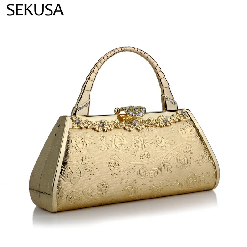Flower Printed Diamonds Evening Bags Golden Party Wedding Clutch New Design Handbags
Flower Printed Diamonds Evening Bags Golden Party Wedding Clutch New Design Handbags