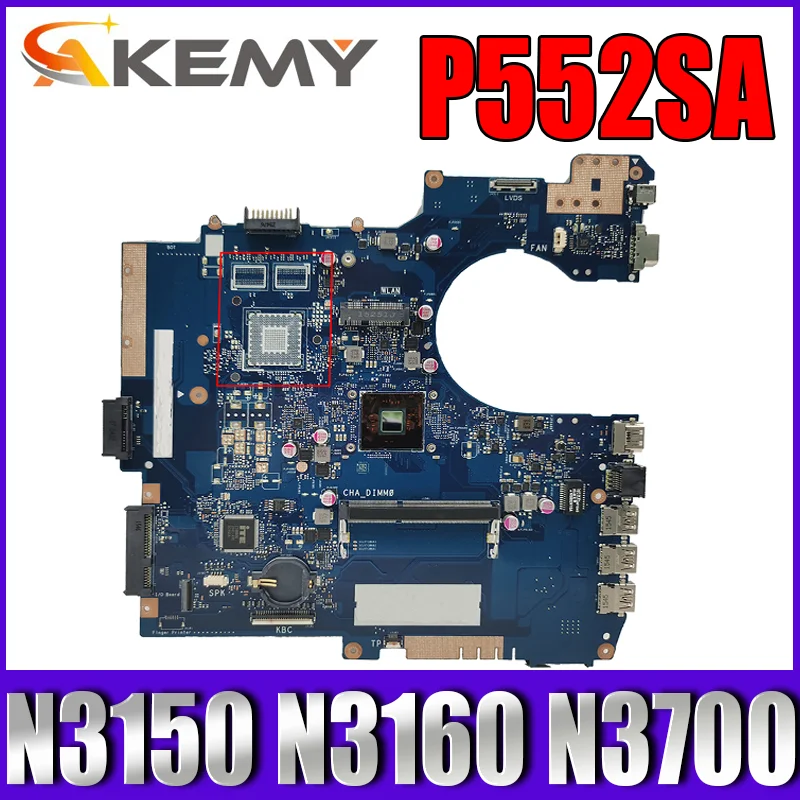 P552SA N3150 N3160 N3700 N3710 CPU Mainboard REV2.1 for ASUS P552SA P552S P552SJ PRO552SJ Laptop Notebook Motherboard
P552SA N3150 N3160 N3700 N3710 CPU Mainboard REV2.1 for ASUS P552SA P552S P552SJ PRO552SJ Laptop Notebook Motherboard
