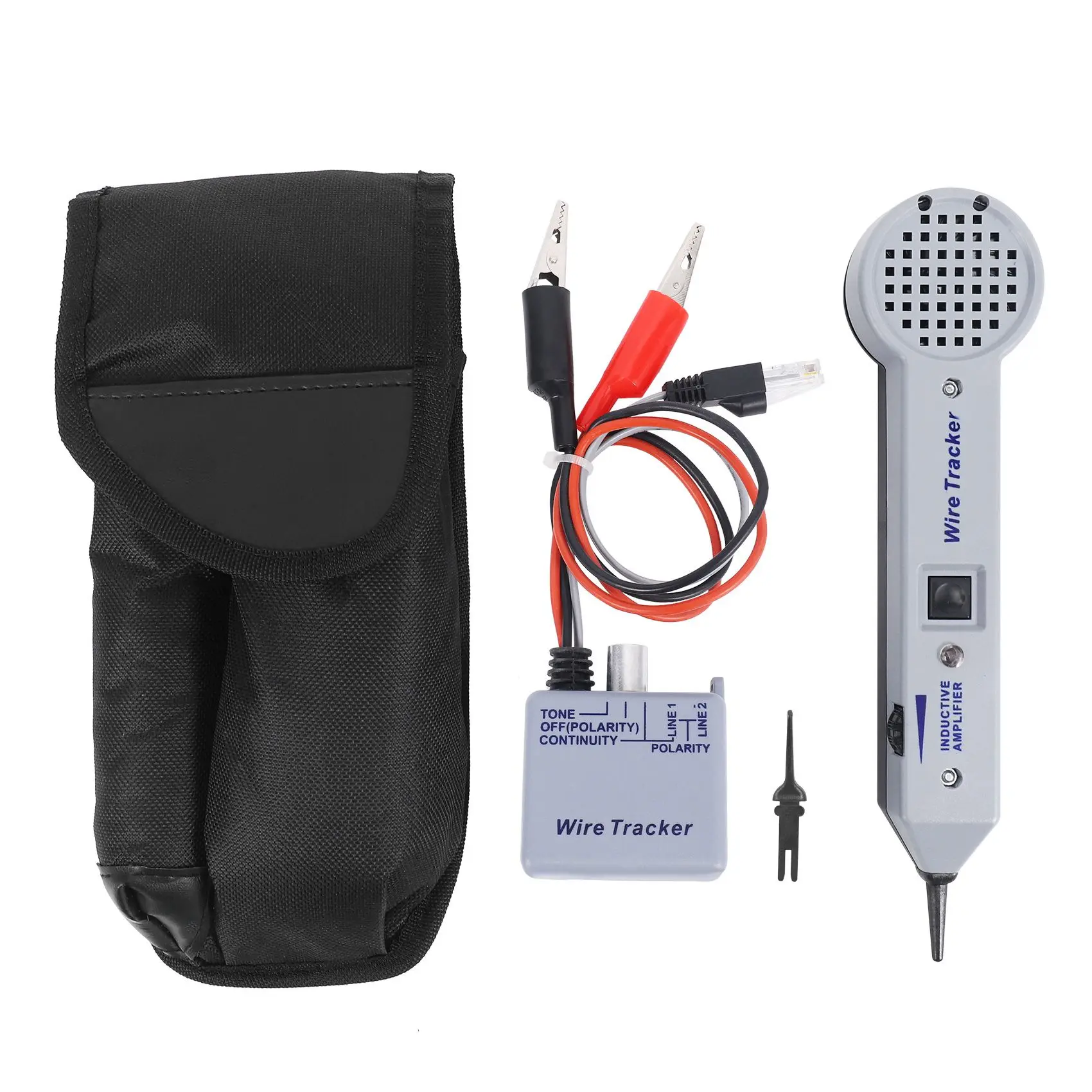 Wire Tracer Circuit Tester 200EP High Accuracy Cable Tone Generator Inductive Amplifier and Probe Kit with Adjustable
Wire Tracer Circuit Tester 200EP High Accuracy Cable Tone Generator Inductive Amplifier and Probe Kit with Adjustable
