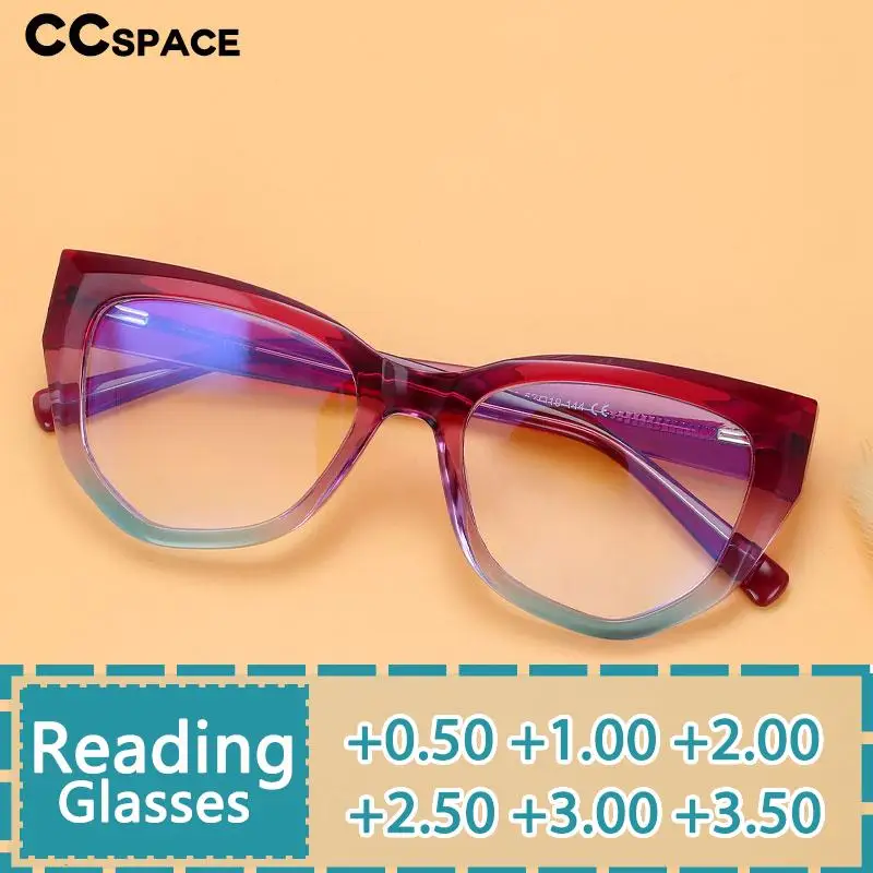 R56141 New Tr90 Cat Eye Glasses Colorful Eyeglasses for Ladies Presbyopia Eyeglasses Women Prescription Eyewear with +1.5 +2.0
R56141 New Tr90 Cat Eye Glasses Colorful Eyeglasses for Ladies Presbyopia Eyeglasses Women Prescription Eyewear with +1.5 +2.0