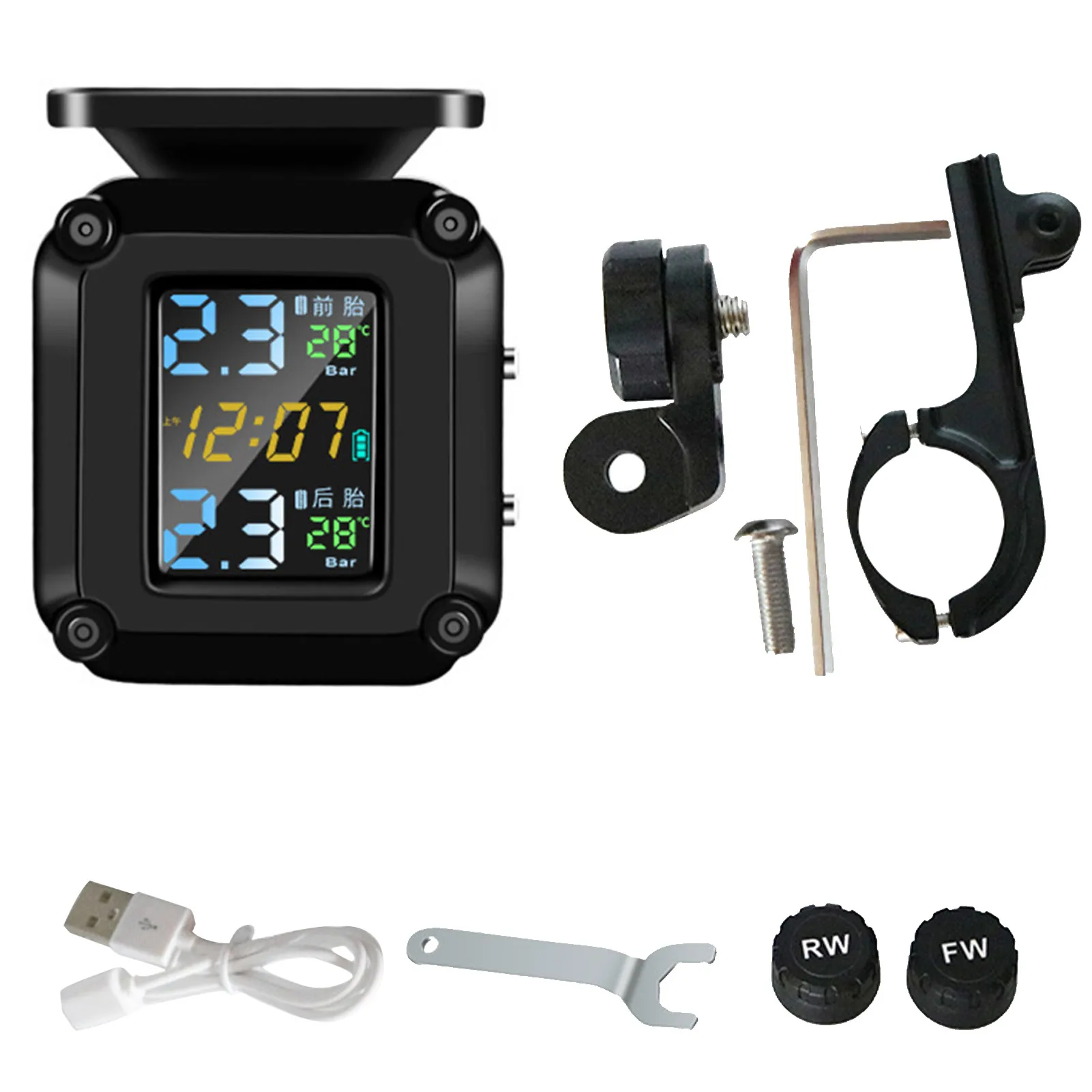 Motorcycle TPMS Moto Tire Pressure Monitoring System For Motorbike Motor Bike Scooter TMPS Tyre Sensor 
Motorcycle TPMS Moto Tire Pressure Monitoring System For Motorbike Motor Bike Scooter TMPS Tyre Sensor