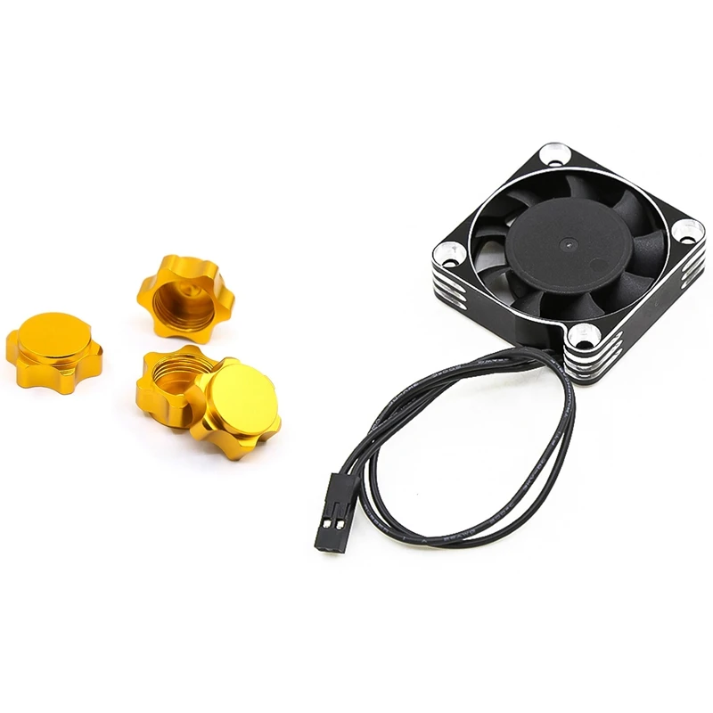 4Pcs Wheel Hub Cover Anti-Dust Cover 17Mm Hex Nut With 40Mm Cooling Fan Rotates 16000 RPM 5-8.45V For 1/8 1/12 RC Car
4Pcs Wheel Hub Cover Anti-Dust Cover 17Mm Hex Nut With 40Mm Cooling Fan Rotates 16000 RPM 5-8.45V For 1/8 1/12 RC Car
