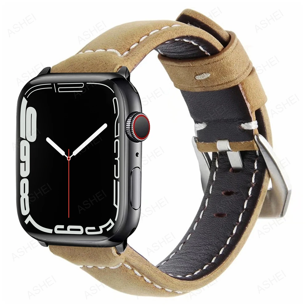 bracelet for apple watch serie 7 band 44 45mm 42mm Genuine Leather strap for iwatch se apple watch 6 5 4 3 40mm 41mm 38mm band
bracelet for apple watch serie 7 band 44 45mm 42mm Genuine Leather strap for iwatch se apple watch 6 5 4 3 40mm 41mm 38mm band