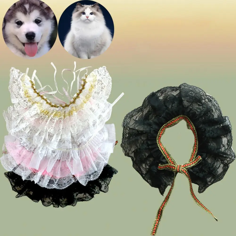 Cat Bib Eco-friendly Adjustable Lace-Up Design Cat Dog Lace Collar Scarf for Kitten Pet Saliva Towel Pet Collar Bib
Cat Bib Eco-friendly Adjustable Lace-Up Design Cat Dog Lace Collar Scarf for Kitten Pet Saliva Towel Pet Collar Bib