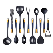 Kitchen Silicone Cooking Tools Set Utensil Non-stick Cookware Soup Spoon Colander Frying Spatula Shovel Egg Beater Kitchenware