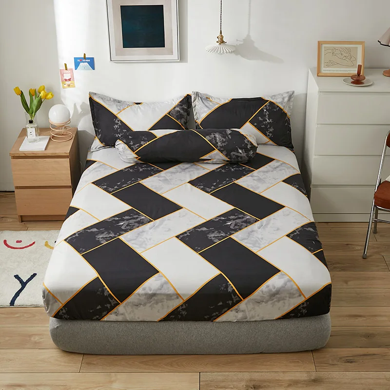 New Bed Mattress Fitted Sheet King Queen Size Sheet All-around Elastic Rubber Band Non-slip Dustproof Bed Sheet No Pillowcase
New Bed Mattress Fitted Sheet King Queen Size Sheet All-around Elastic Rubber Band Non-slip Dustproof Bed Sheet No Pillowcase