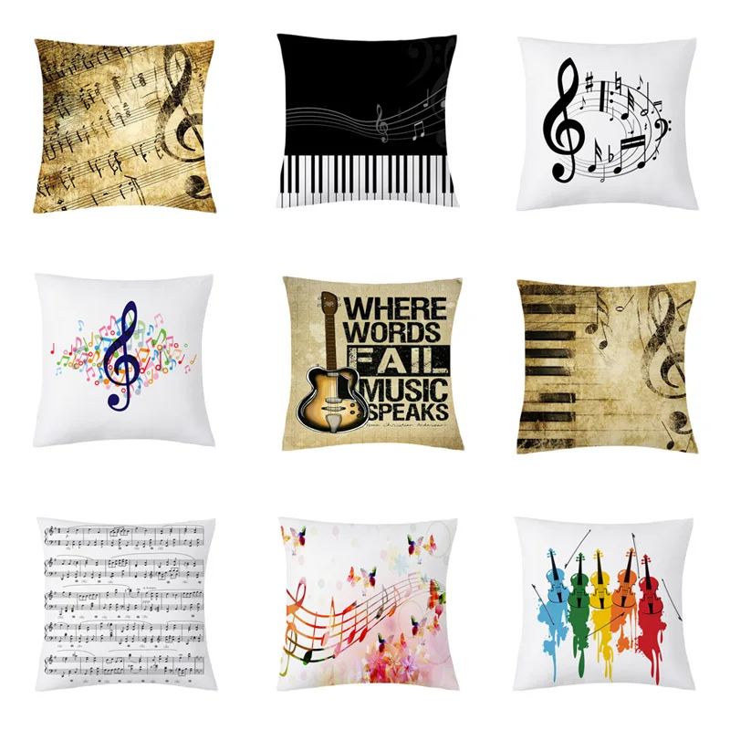 Retro Music Notes Cushion Cover Creative Musical Note Printing Throw Pillow Case Cushion Cover Party Home Decoration Pillowcase
Retro Music Notes Cushion Cover Creative Musical Note Printing Throw Pillow Case Cushion Cover Party Home Decoration Pillowcase