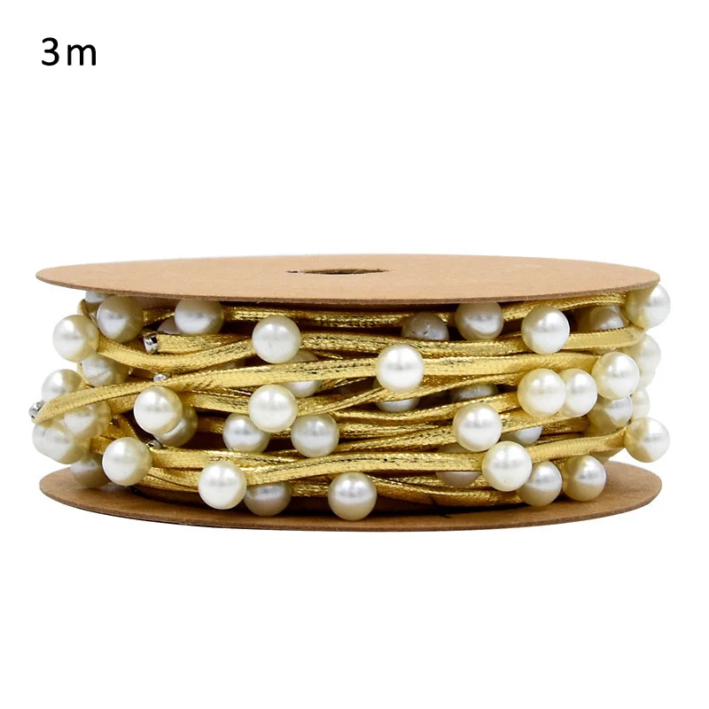 3M/Roll Decorative Belt Leather Rope Xmas Card Wrapping Polyester/Plastic 2Colors Gift Satin Ribbon Inlaid Beads DIY Handmade
3M/Roll Decorative Belt Leather Rope Xmas Card Wrapping Polyester/Plastic 2Colors Gift Satin Ribbon Inlaid Beads DIY Handmade