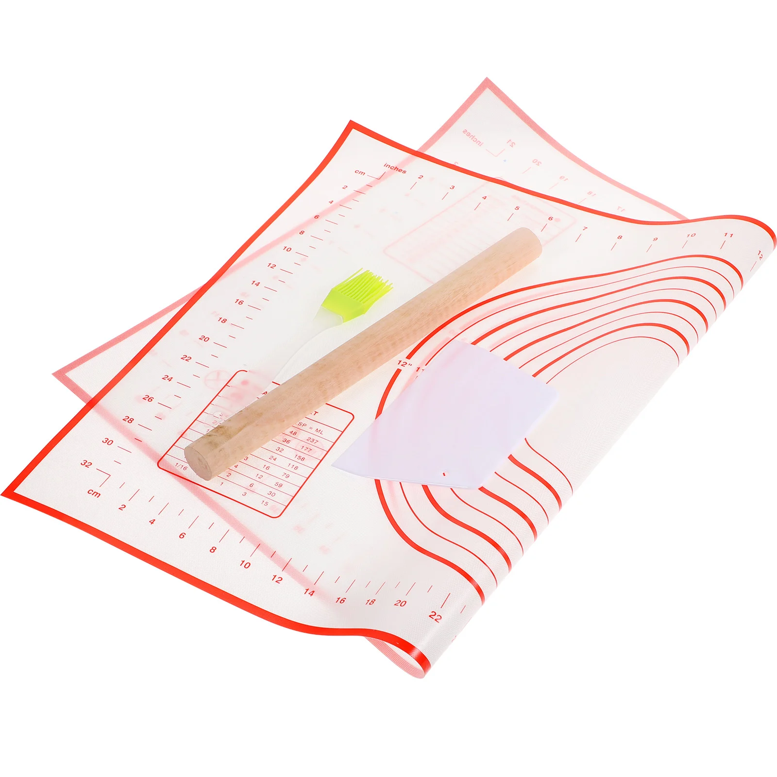 Mat Rolling Dough Pastry Silicone Baking Roller Pin Bread Fondant Wooden Pie Kneading Non Measurementspizzabrushroll Cut Crust
Mat Rolling Dough Pastry Silicone Baking Roller Pin Bread Fondant Wooden Pie Kneading Non Measurementspizzabrushroll Cut Crust