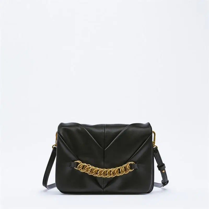 Women's Bag 2022 New Black Chain Light Luxury Messenger Small Square Bag High-quality Popular All-match Pleated Shoulder Bags
Women's Bag 2022 New Black Chain Light Luxury Messenger Small Square Bag High-quality Popular All-match Pleated Shoulder Bags