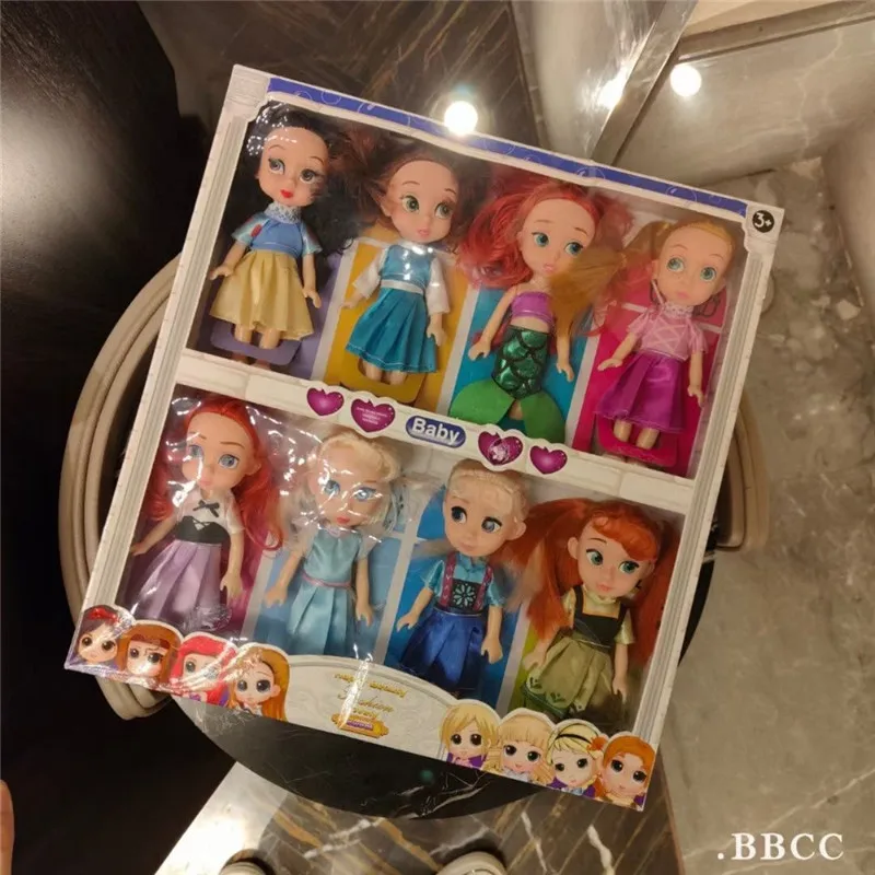 8pcs/set Princess Dolls Anime Figures Baby Doll with retail Box For Girl Children's Toy Birthday Xmas Gift
8pcs/set Princess Dolls Anime Figures Baby Doll with retail Box For Girl Children's Toy Birthday Xmas Gift