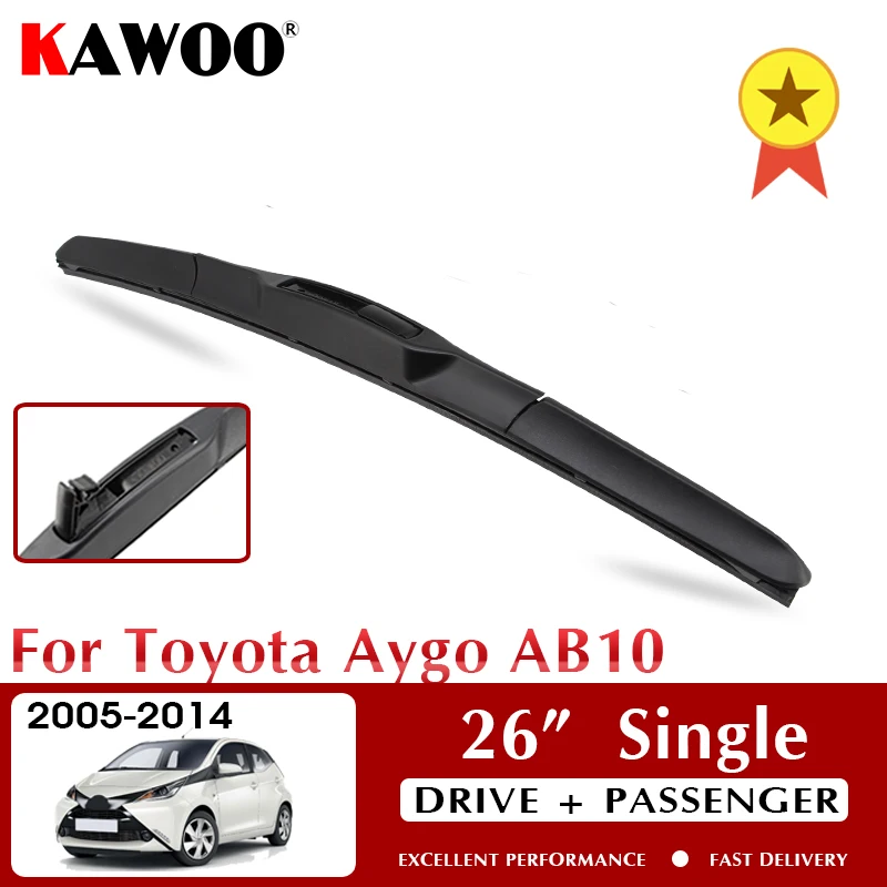 KAWOO Wiper Car Wiper Blades For Toyota Aygo AB10 2005-2014 Windshield Windscreen Front Window Accessories 26"single LHD RHD
KAWOO Wiper Car Wiper Blades For Toyota Aygo AB10 2005-2014 Windshield Windscreen Front Window Accessories 26"single LHD RHD