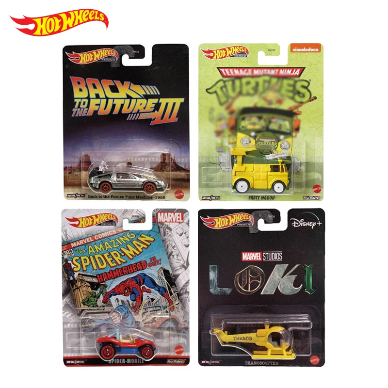 Original Hot Wheels Premium Car Toy Diecast 1/64 Back To The Future Marvel Spiderman Turtles Entertainment Model Boys Toys Gift
Original Hot Wheels Premium Car Toy Diecast 1/64 Back To The Future Marvel Spiderman Turtles Entertainment Model Boys Toys Gift