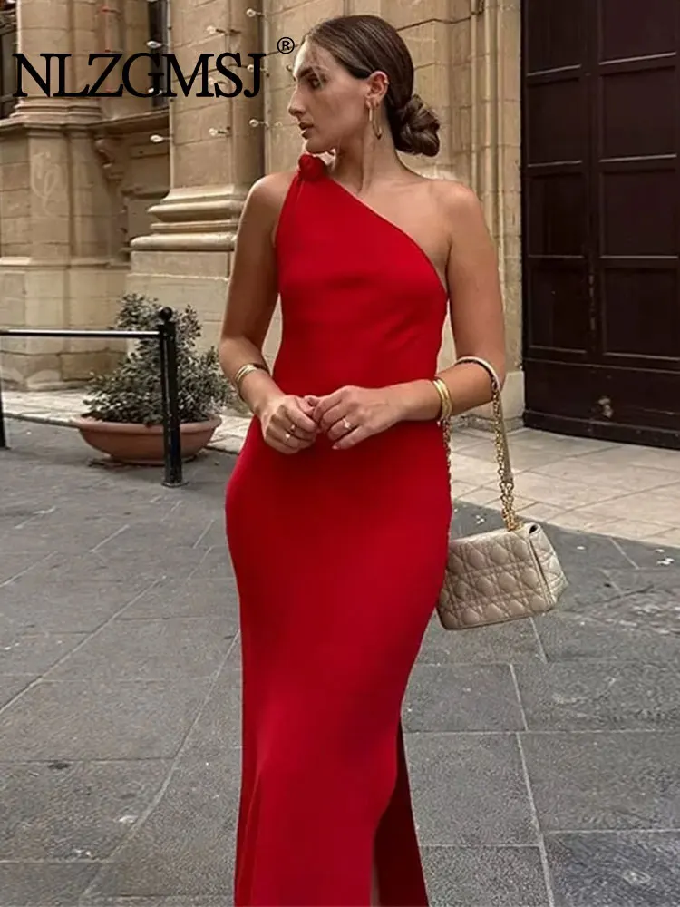 Nlzgmsj TRAF Sexy Single Shoulder Prom Dress Women Elegant Slim Diagonal Collar Long Dresses 2023 Chic Female Party Dress
Nlzgmsj TRAF Sexy Single Shoulder Prom Dress Women Elegant Slim Diagonal Collar Long Dresses 2023 Chic Female Party Dress