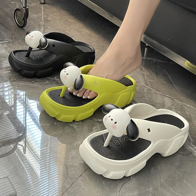 New Kawaii Sanrio Anime Pachacco Women Soft Flip Flops Summer Slipper Outdoor Platform Shoes Y2k Fashion Cartoon Beach Sandals
New Kawaii Sanrio Anime Pachacco Women Soft Flip Flops Summer Slipper Outdoor Platform Shoes Y2k Fashion Cartoon Beach Sandals
